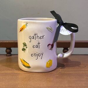 Rae Dunn Artisans Collection Gather Eat Joy Ceramic Mug